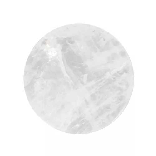 Cabochon piatto rotondo - disco - 10mm -pietra semi preziosa - Pietra di luna x1