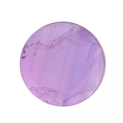Cabochon piatto rotondo - disco - 10mm -pietra semi preziosa- Ametista x1