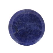 Cabochon piatto rotondo - disco - 10mm -pietra semi preziosa- Sodalite x1|raw }}