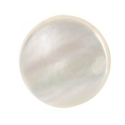 Cabochon piatto rotondo - disco - 10 mm in madreperla - Naturale x1|raw }}