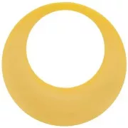 Giallo - Pendente a cerchio scavato in resina opaca 44 mm - Girasole x1 Pendente a cerchio scavato in resina opaca 44 mm - Girasole x1