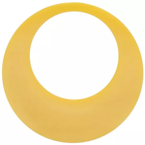 Pendente a cerchio scavato in resina opaca 44 mm - Girasole x1