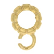 Passante per ciondolo 7 mm per cordone 4 mm - Argent 925 Dorato con oro fino x1|raw }}