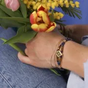 Pendente a forma di cuore con  Ossido di zirconio 7 mm - Oro - Cristallo x1