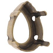 Castone PureCrystal 4320 pera mm. 14x10 bronzo