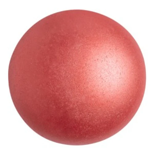 Cabochon rotondo di vetro di Puca® 25 mm - Pastel Dark Coral x1