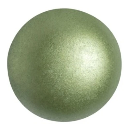 Cabochon rotondo di vetro di Puca® 25 mm - Pastel Olivine x1