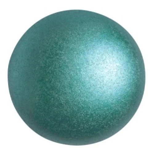 Cabochon rotondo di vetro di Puca® 25 mm - Pastel Emerald x1