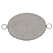 Distanziatore cabochon per cabochon a fondo piatto 18x13 mm-acciaio inox 304 x1