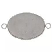 Distanziatore cabochon per cabochon a fondo piatto 18x13 mm-acciaio inox 304 x1