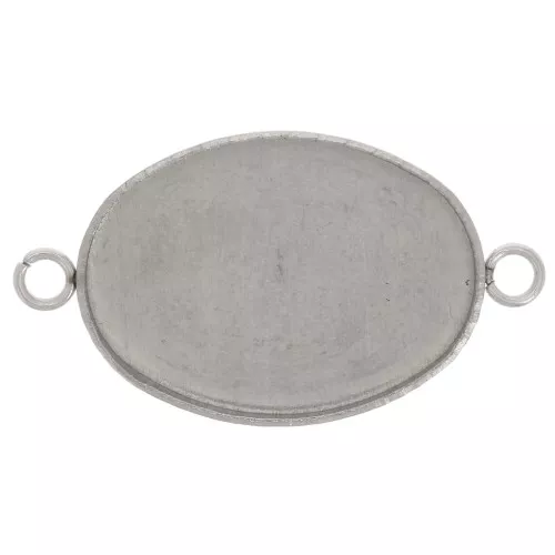 Distanziatore cabochon per cabochon a fondo piatto 18x13 mm-acciaio inox 304 x1