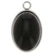 Pendente per cabochon fondo piatto 14x10 mm - Acciaio inox 304 x1