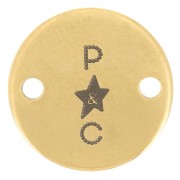 Distanziatori personalizzati 12mm con logo simplice - acciaio inox 304 dorato x100|raw }}