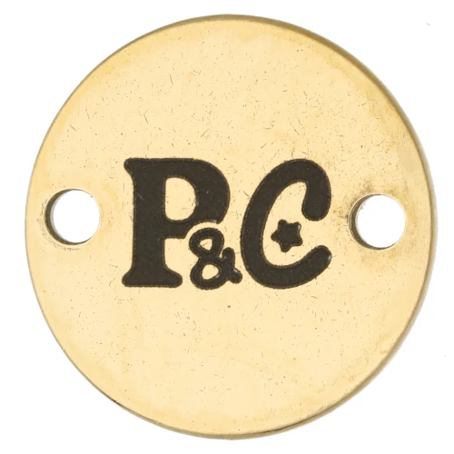 Distanziatori personalizzati 12mm con logo simplice - acciaio inox 304 dorato x100