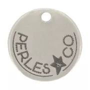 Ciondoli personalizzati da 10mm con logo complesso - acciaio inossidabile 304 x100