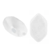 Perle in vetro Paros® par Puca® 7x4mm Crystal Mat x10g