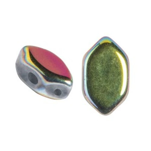 Perle in vetro Paros® par Puca® 7x4mm Full Vitrail x10g