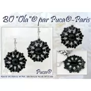 Perle in vetro Paros® par Puca® 7x4mm Full Celsian x10g