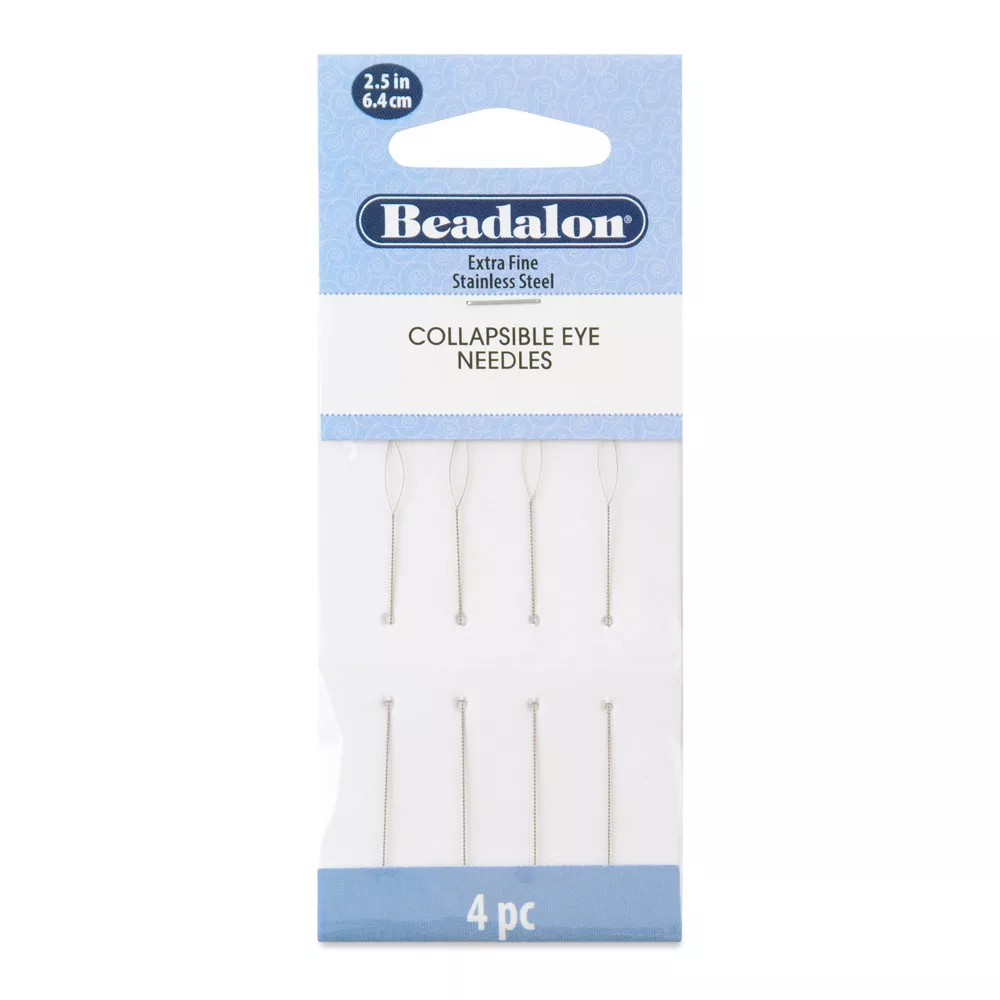 Set 8 Aghi Per Perline Con Occhi Grandi - Acciaio Inossidabile Per Artigianato E Gioielli - Foto 4