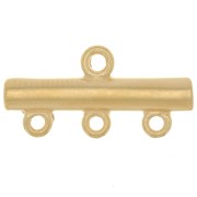 Distanziatore a 3 file 9x19 mm - placcato oro 3 micron x1