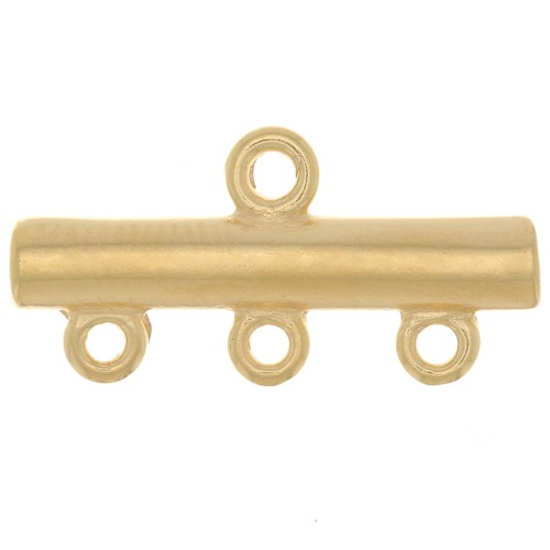 Distanziatore a 3 file 9x19 mm - placcato oro 3 micron x1