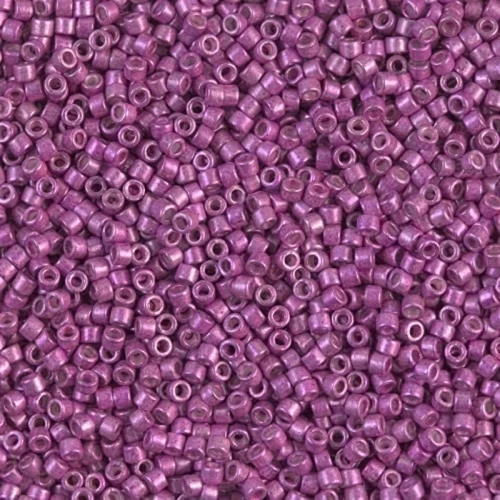 Miyuki Delica 11/0 DB1184 - Galvanized Semi-Frosted Magenta x8g