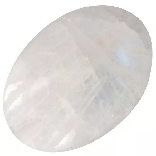 Perla ovale incisa di scarabeo 14x10 mm pietra semipreziosa - Pietra di luna x1