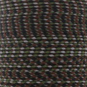 Cordoncino di cotone intrecciato 2 mm - Marrone - Cachi - Nero - Grigio x1m