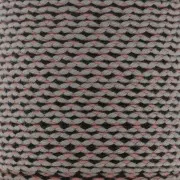 Cordoncino di cotone intrecciato 2 mm - Nero - Grigio - Rosa antico x1m