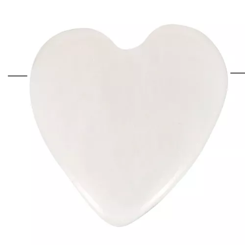 Perla cuore madreperla 6 mm - naturale x1