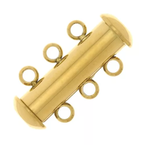 Chiusura magnetica e scorrevole 3 file 20 mm - Acciaio inox 304 dorato x1