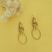 Anelli tondi aperti striati 10x2 mm - acciaio inossidabile 304 dorato x10