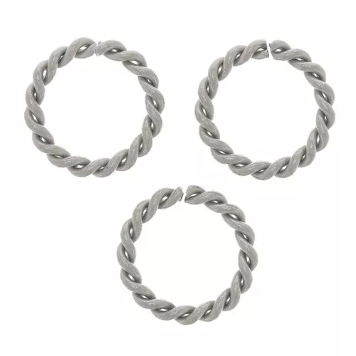 Anelli aperti tondi ritorti 8x1,10 mm - Acciaio inox 304 x10
