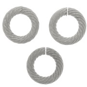 Anelli aperti tondi striati 10x2 mm - acciaio inossidabile 304 x10|raw }}