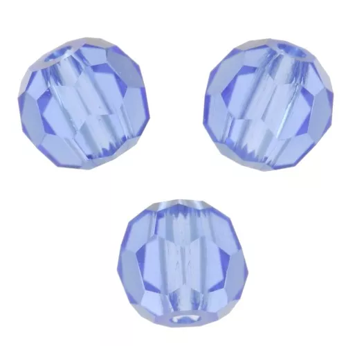 Perline sfaccettate rotonde di cristallo Preciosa 3mm - Zaffiro x20