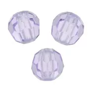Perline sfaccettate rotonde di cristallo Preciosa 3mm - Viola x20