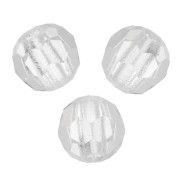 Perline sfaccettate rotonde di cristallo Preciosa 3mm - Crystal x20