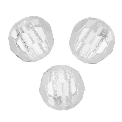 Perline sfaccettate rotonde di cristallo Preciosa 3mm - Crystal x20