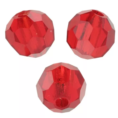 Perline sfaccettate rotonde di cristallo Preciosa 4mm - Siam chiaro x20