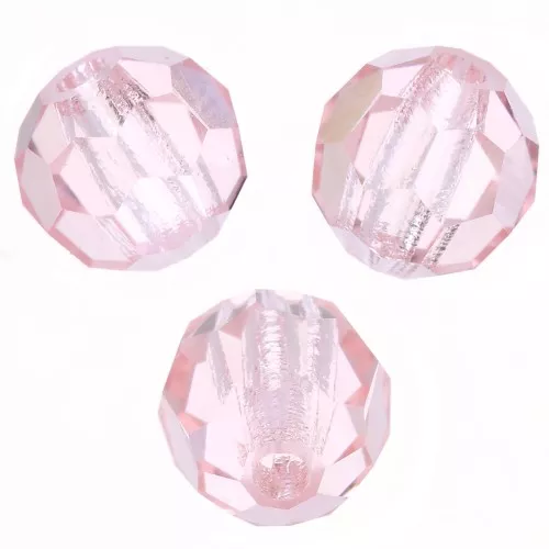 Perline sfaccettate di cristallo Preciosa 4mm - Rosa chiaro x20