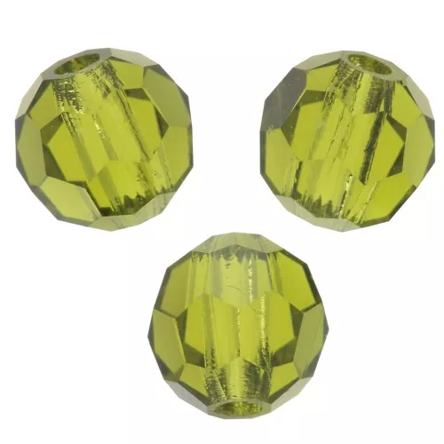 Perline sfaccettate di cristallo Preciosa 4mm - Olivina x20
