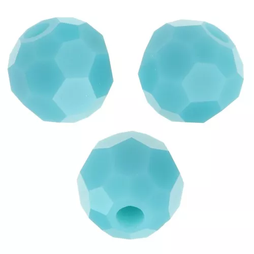 Perline sfaccettate di cristallo Preciosa 4mm - Turchese x20