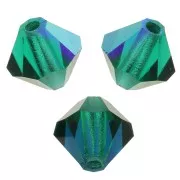 Biconi Preciosa 5 mm - MC Bead Rondell - Emerald AB x12