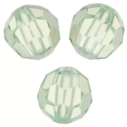 Perline sfaccettate rotonde da 6 mm di Preciosa Crystal - Crisolito x6