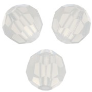 Perline sfaccettate rotonde da 6 mm di Preciosa Crystal - Opale bianco x6|raw }}