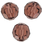 Perline sfaccettate rotonde da 6 mm di Preciosa Crystal - Light Burgundy x6|raw }}