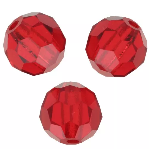 Perline sfaccettate rotonde da 6 mm di Preciosa Crystal - Light Siam x6