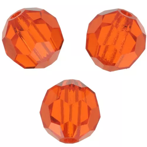 Perline sfaccettate rotonde da 6 mm di Preciosa Crystal- Giacinto x6