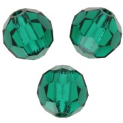 Perline sfaccettate rotonde da 6 mm di Preciosa Crystal - Smeraldo x6|raw }}