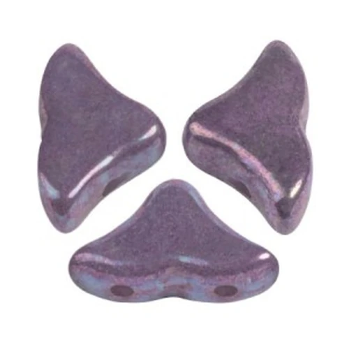 Perle in vetro Hélios® di Puca® 6x10 mm - Opaque White Nebula x10g